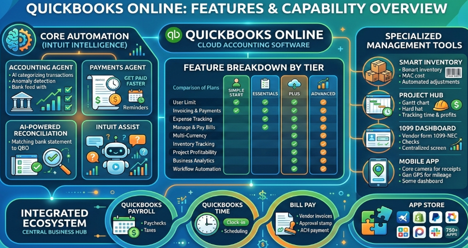 QuickBooks Online Features and Capability Overview