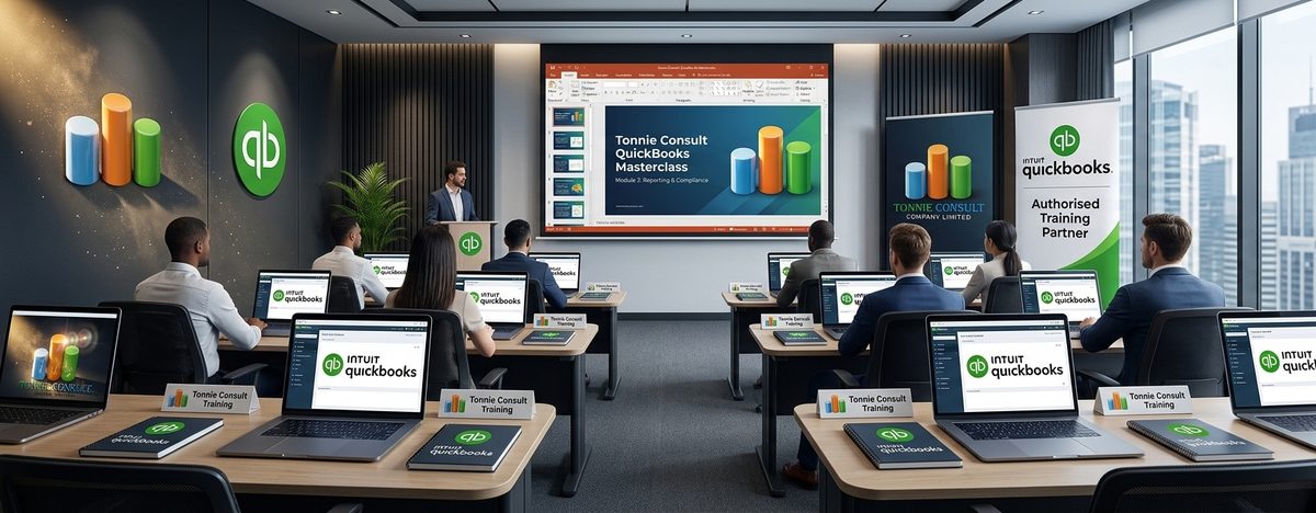 QuickBooks training classroom at Tonnie Consult, Dar es Salaam